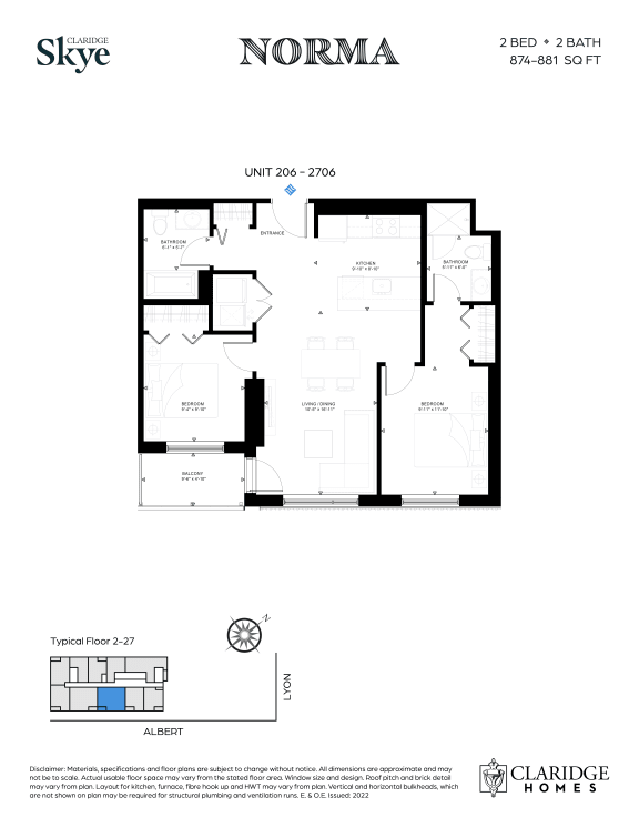 Skye Norma 2 Bedroom