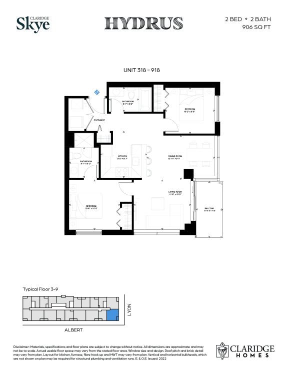 Skye Hydrus 2 Bedroom