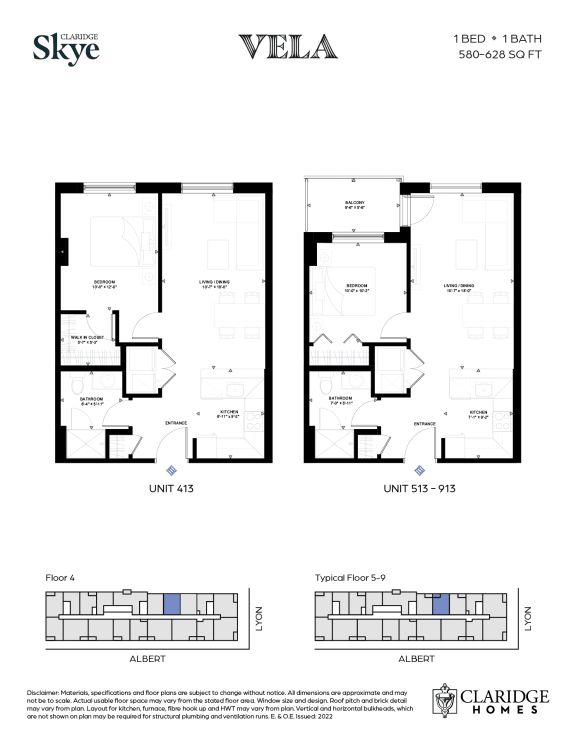 Skye Vela 1 Bedroom With Balcony