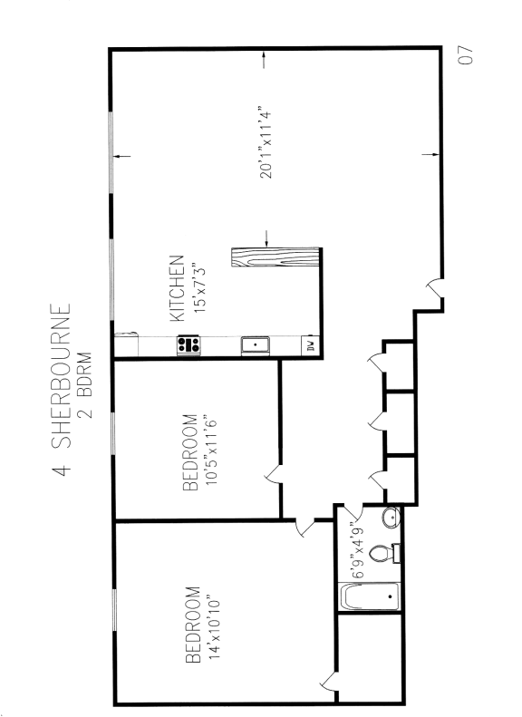 a schematic diagram of the floor plan of a building