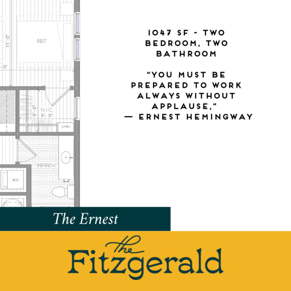 Ernest Floor Plan at The Fitzgerald, Spartanburg, South Carolina