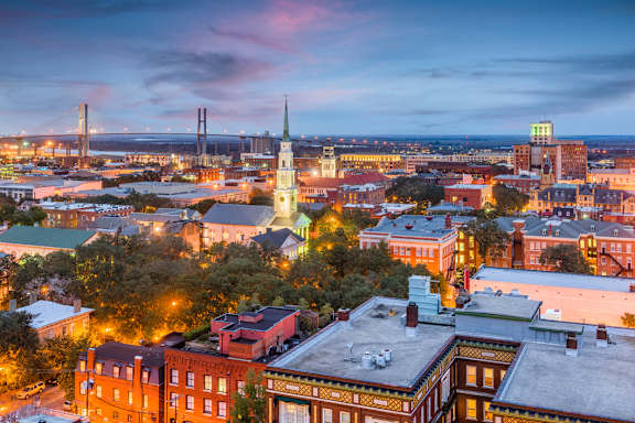 Balcony Views of Historic Savannah at Skylark, Georgia, 31401