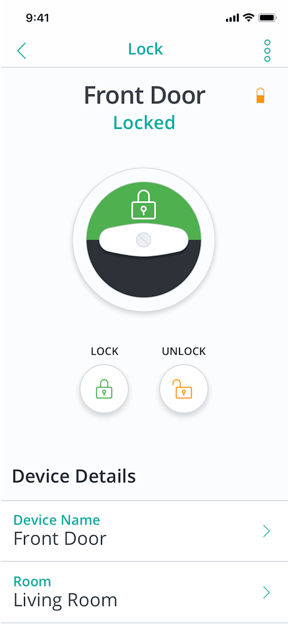 open smart lock from app at Skylark, Savannah, Georgia