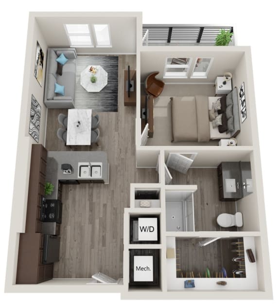 1A One Bedroom / One Bath at Preston Ridge, Hickory, NC 28602