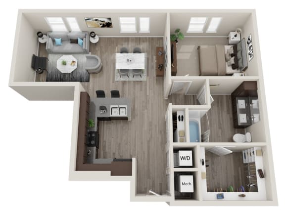 1B One Bedroom / One Bath The Hi-Wire at Preston Ridge, North Carolina