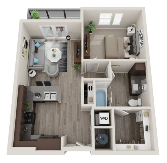 1C One Bedroom / One Bath The Birdsong (Phase One)at Preston Ridge, North Carolina, 28602