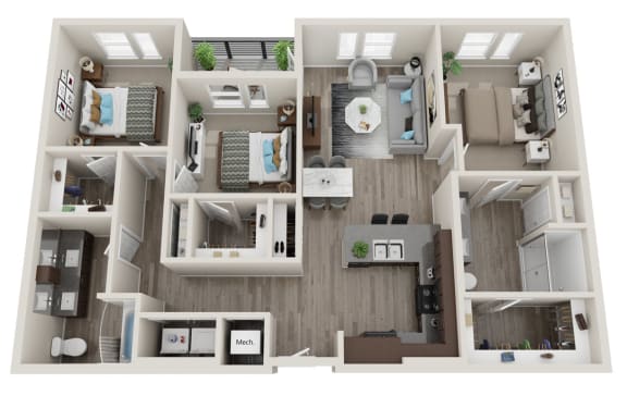 3A Three Bedroom / Two Bath The Lynwood (Phase One).at Preston Ridge, Hickory