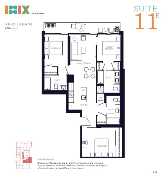 a floor plan of suite 11