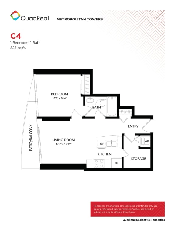 floor plan of the c4 luxury suite