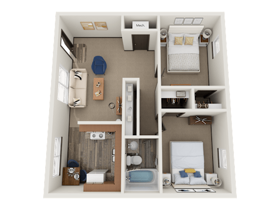 Floor Plan Two Bedroom