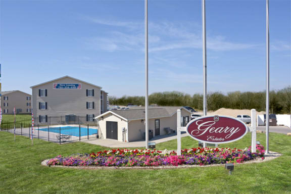 welcome home at Geary Estates Apartments, MRD Conventional, Grandview Plaza, Kansas