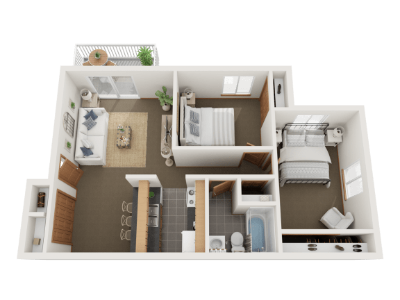 Floor Plan Two Bedroom