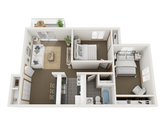 Floor Plan Two Bedroom