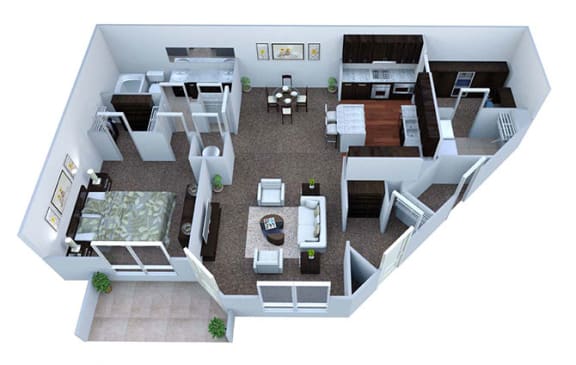 A2 Floor Plan at Walton Bluegrass, Alpharetta, Georgia