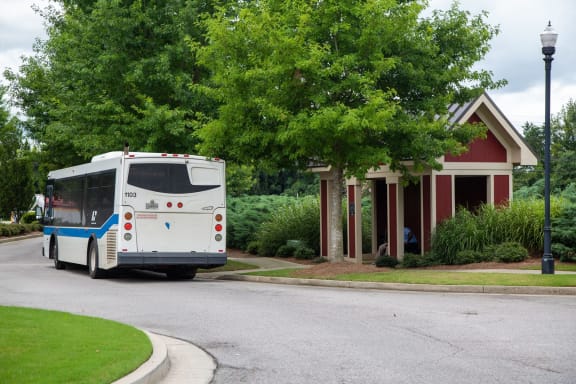 Walton Oaks Apartment Homes, Augusta GA Covered Bus Stop