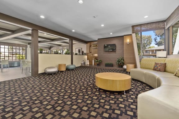 Resident Club House Lounge at The Meadows at Westlake Village Apartments, Westlake Village, CA