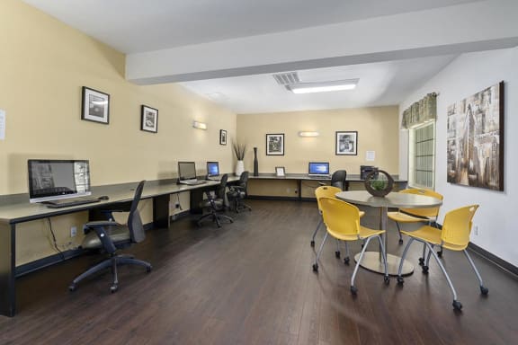 Resident Business Center at The Meadows at Westlake Village Apartments, Westlake Village, CA 91361