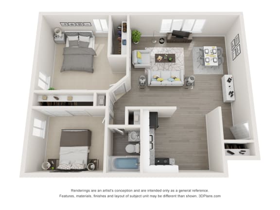 2 Bedroom Floorplans Madison Grove