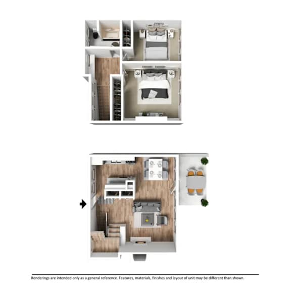 Berkshire - Townhome at Eton Square Apartments and Townhomes, Birmingham, MI, Michigan, 48009