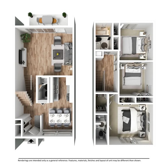 Andover - Townhome at Eton Square Apartments and Townhomes, Michigan