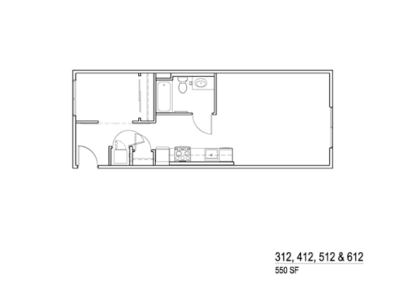 12 Floor Plan at Junction Central, Seattle