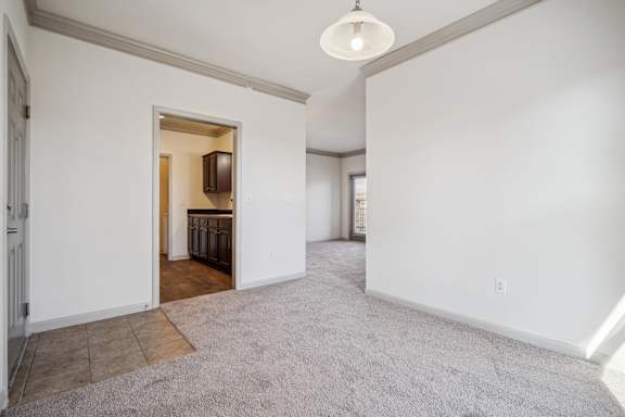 Dining Area with Overhead Lighting