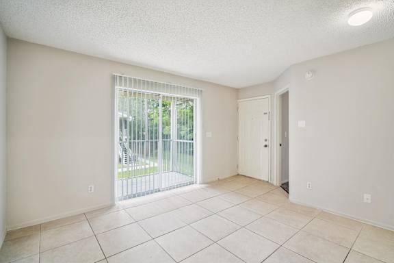 Spacious Living Area with Tile