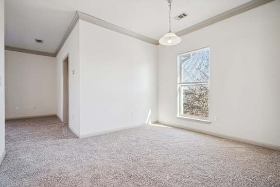 Dining Area with Overhead Lighting