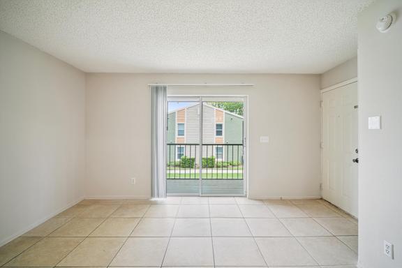 Living Area with Patio Walkout