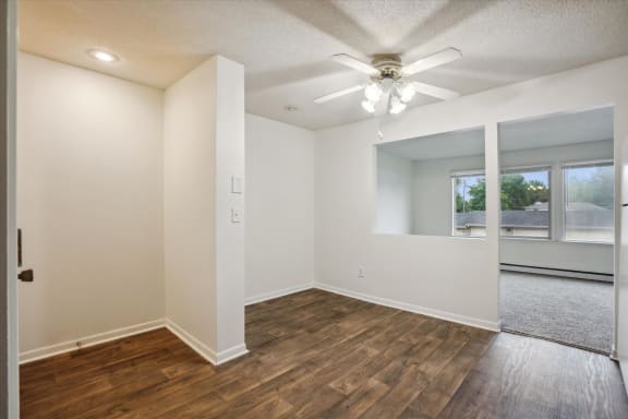Entryway with Ceiling Fan