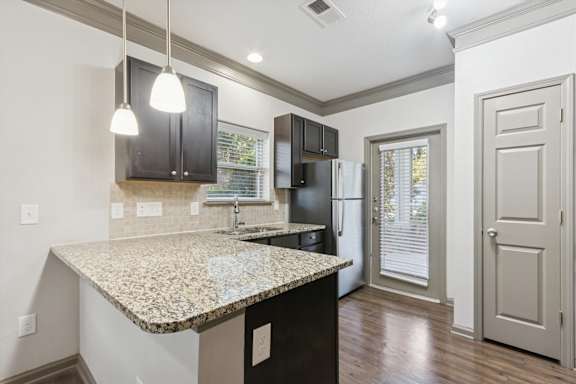Kitchen with Granite Countertops