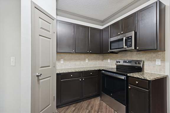 Kitchen with Wood Cabinets
