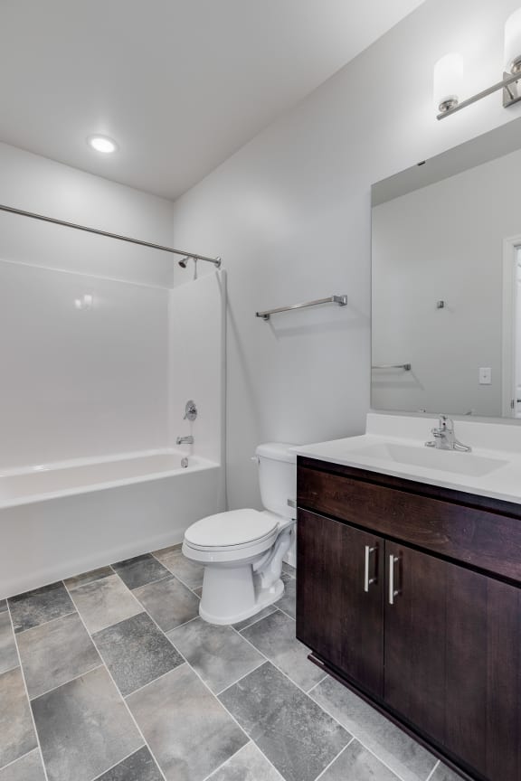 Bathroom With Tile-Style Flooring