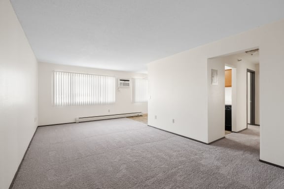 Living Room with Plush Carpeting