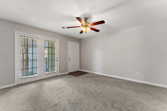 Living Area with Patio Walkout
