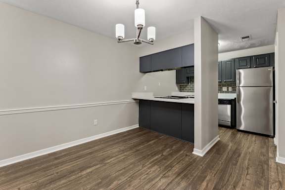 Kitchen with Wood-Style Flooring