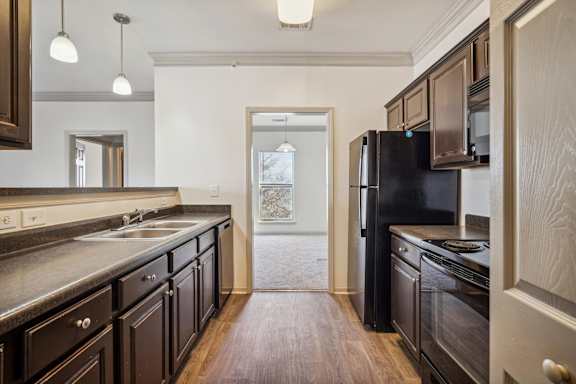 Kitchen with Wood-Style Flooring