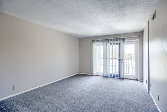 Spacious Living Area with Carpet