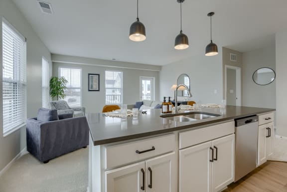 Kitchen Island with Shelving