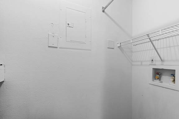 Walk-In Closet With Built-In Shelving