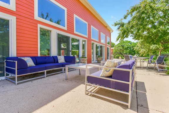 Outdoor Patio Area With Lounge Furniture