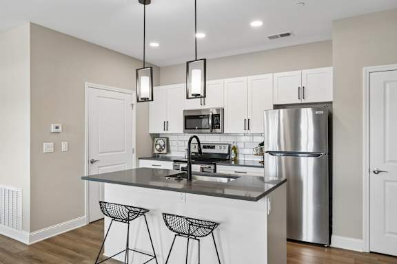 Fully Equipped Kitchen with Stainless Steel Appliances