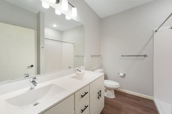 Bathroom with White Cabinets