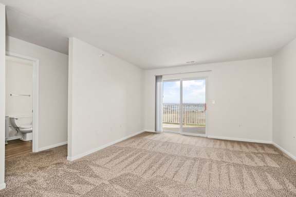 Living Room with Plush Carpeting