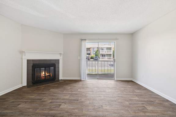 Living Area with Fireplace