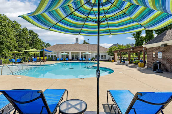 Outdoor Pool with Furniture