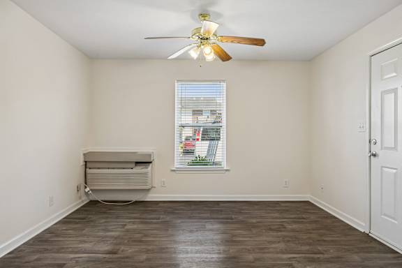 Living Room with Wood-Style Flooring