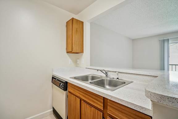 Kitchen with Wood Cabinets