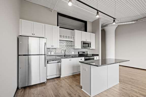 Fully Equipped Kitchen with Stainless Steel Appliances