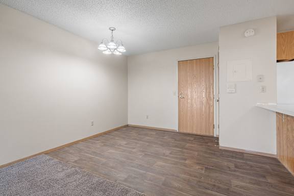 Dining Area with Overhead Lighting